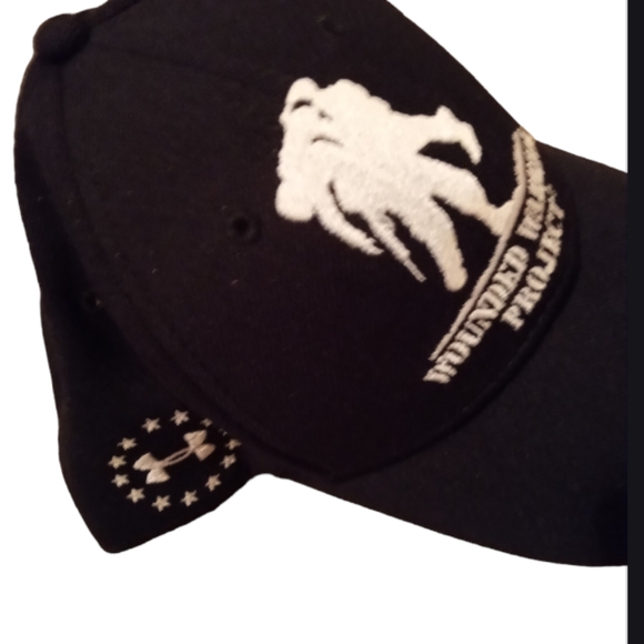 Patriot Wounded Warrior Project Hat Black Snapback New - Picture 7 of 7